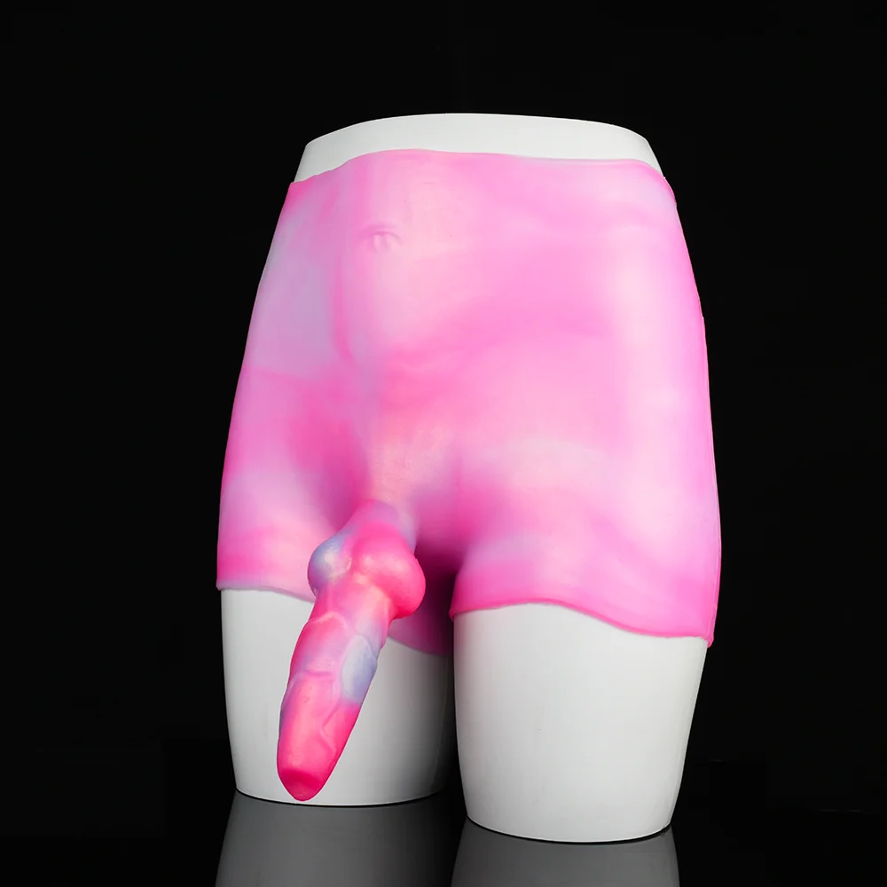 New Product Net Weight 1114g Big Dog Dick Solid Model Silicone Leather Trousers Wearable Adult Sex Toys Lesbian Products
