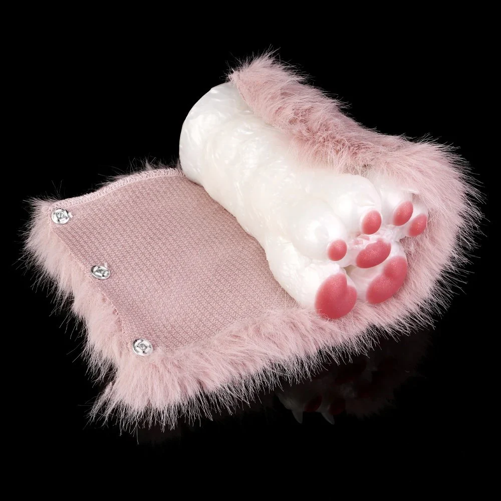 Cat Paw Hairy Manual Silicone Male Masturbator Realistic Touch Experience Life-Like Fantasy Masturbator