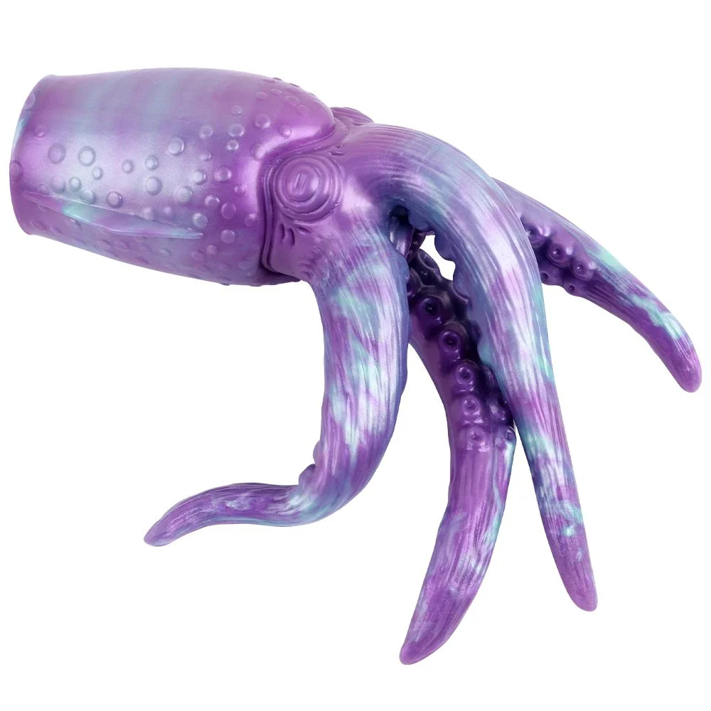 911g Super Soft Silicone Deep Sea Giant Octopus Tentacles Male Masturbator Sex Toy Support