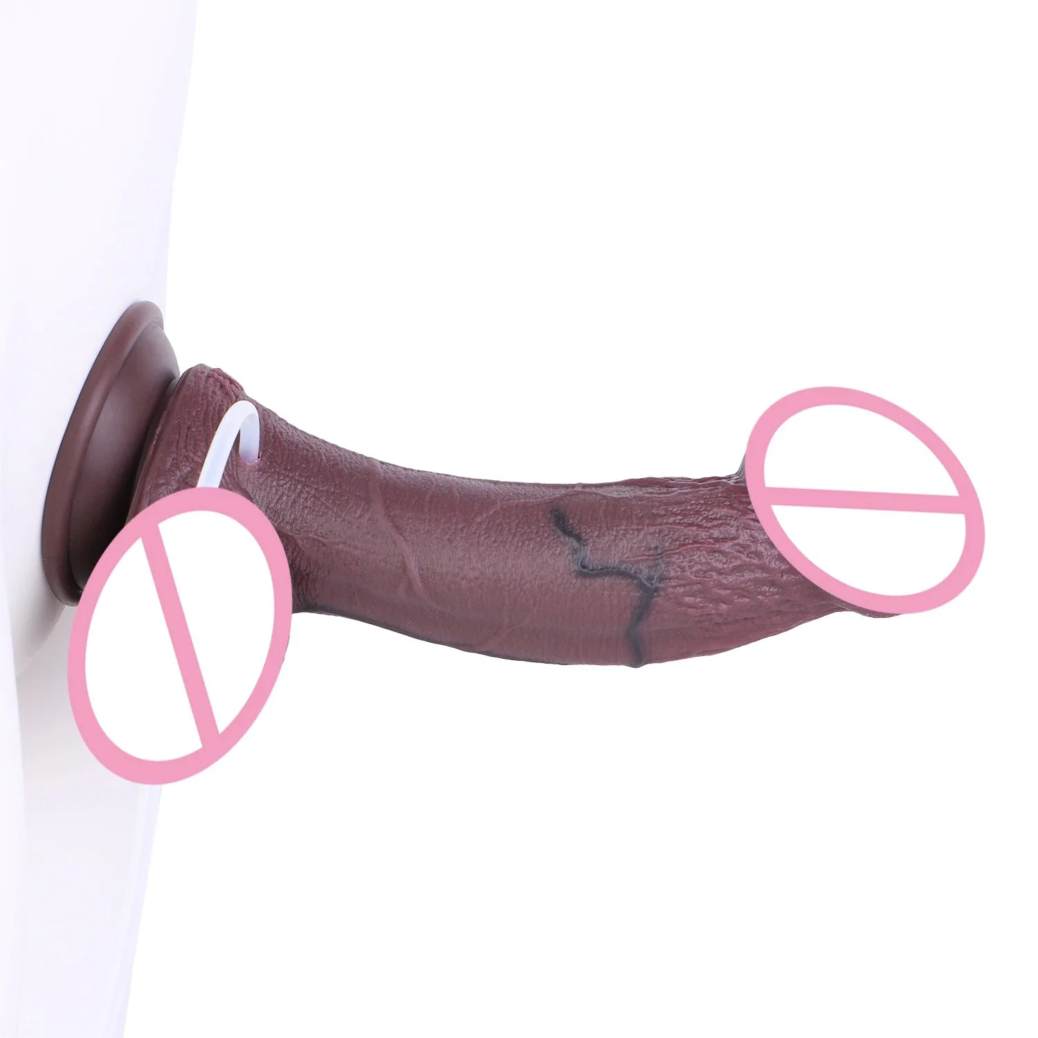 Obsidian-colored Realistic Dildo Medical-grade Silicone Squirting Dildo Adheres to the Body Suitable for Women