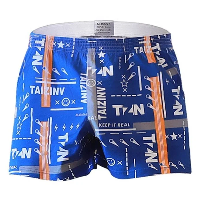 Soft Breathable Men's Cotton Underwear Boxers Briefs with Comfortable Waistband