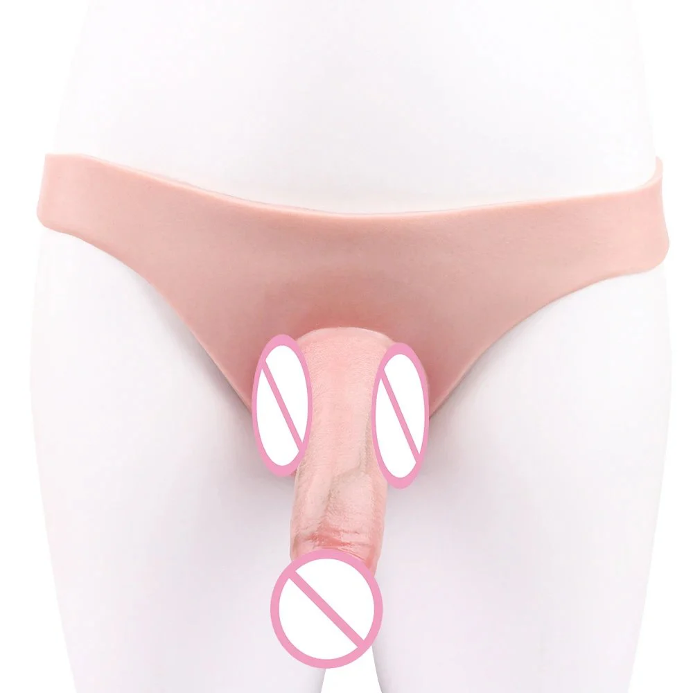 Soft Strapon Dildo Panties Realistic Hollow Dildo for Men Gay Adult Sex Toys for Lesbian Women Penis Pants Adult Masturbation