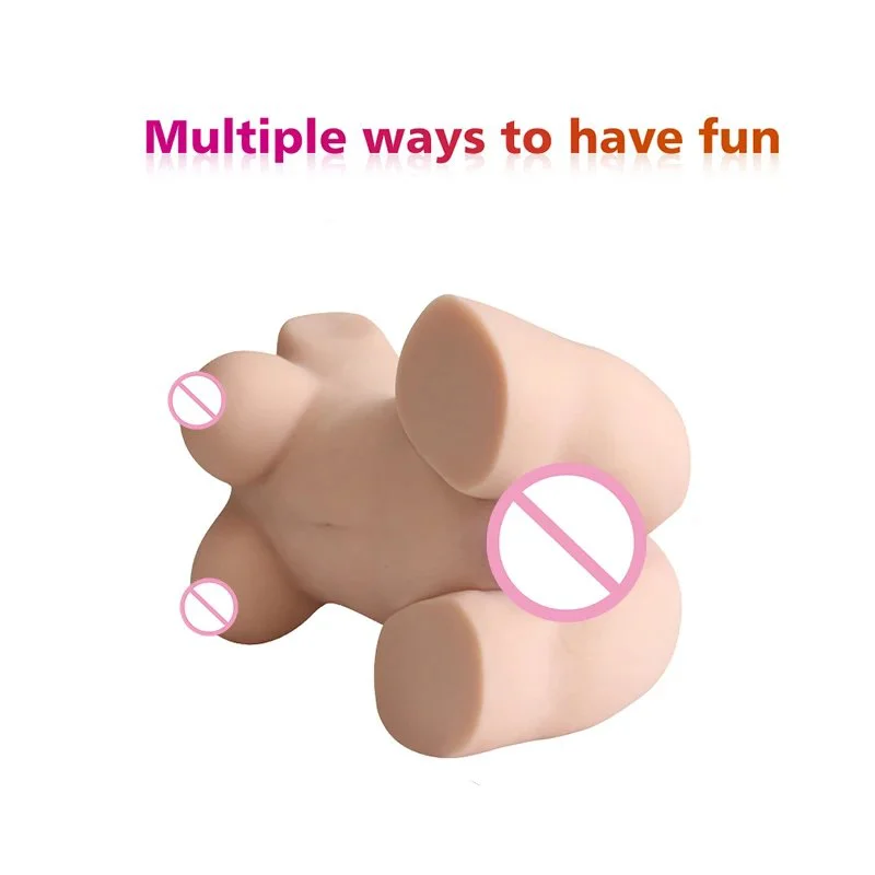 Fat Ass Real Vagina Full Silicone Skin Masturbator Half Body Adult Sex Toys for Men