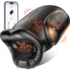 10 Modes Lifelike App Masturbation Cup Automatic Open Mouth Oral Sex Toy for Male