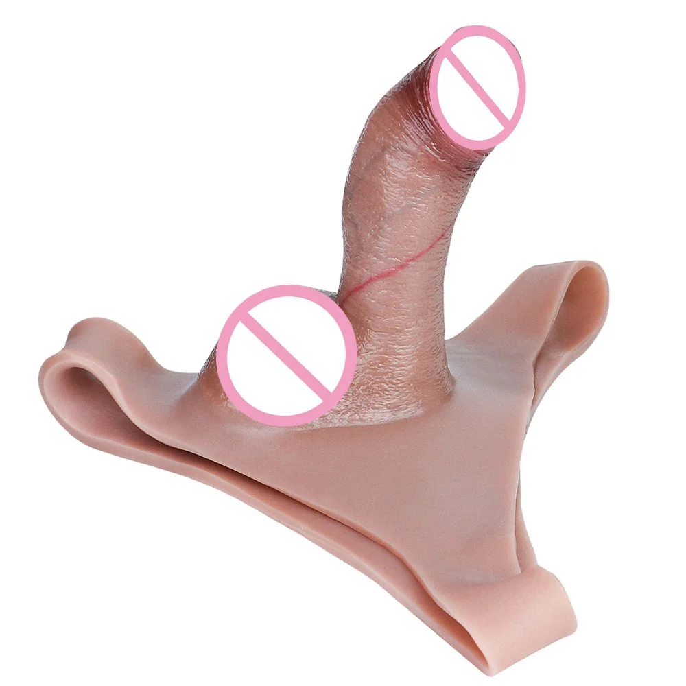 Strap on Dildo Realistic Big Penis Silicone Hollow Wearable Pants Sex Dildo Lesbian Wearable Adult Sex Toy