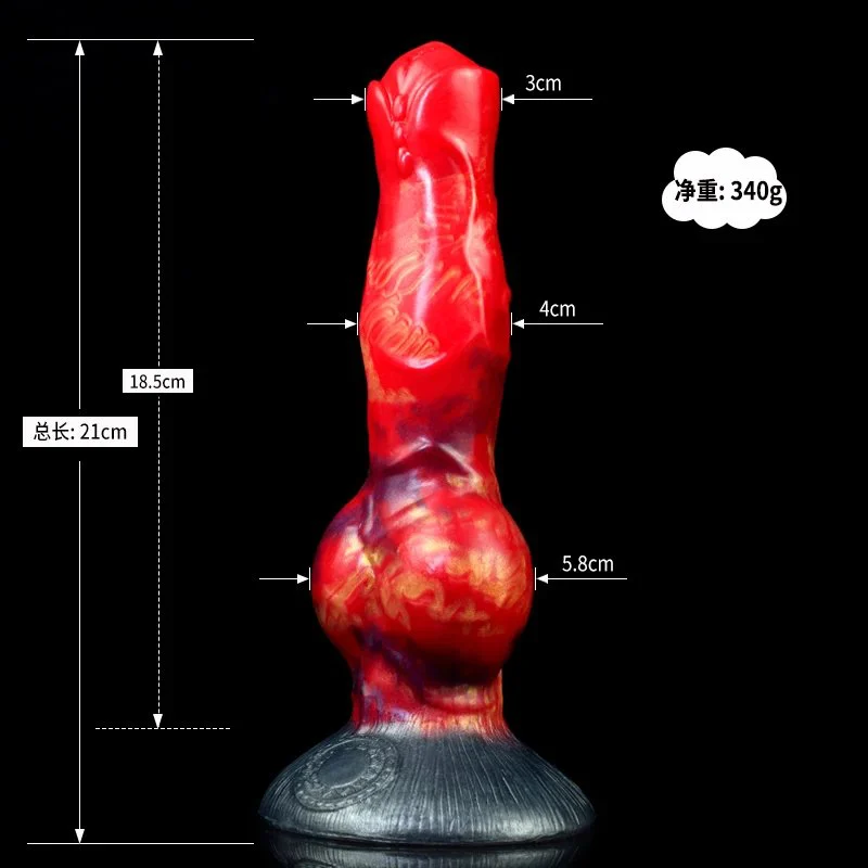 Thick Dog Knot Dildo Suction Cup Anal Dilator Prostate Massager Masturbation Sex Tool Women Dildo Silicone Adult Sex Toy