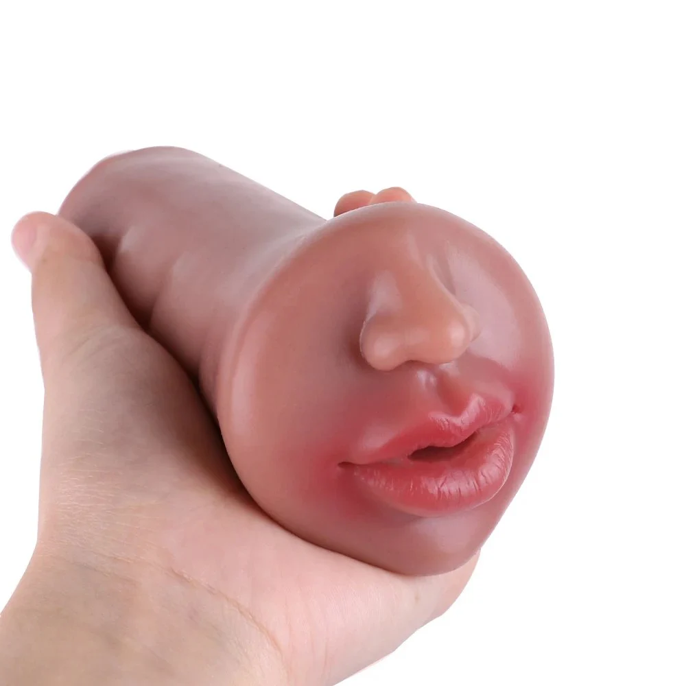 High Quality Silicone Male Masturbator Pocket Pussy Big Mouth Anal Sex Toys for Men Realistic Artificial Vagina Sex Toy