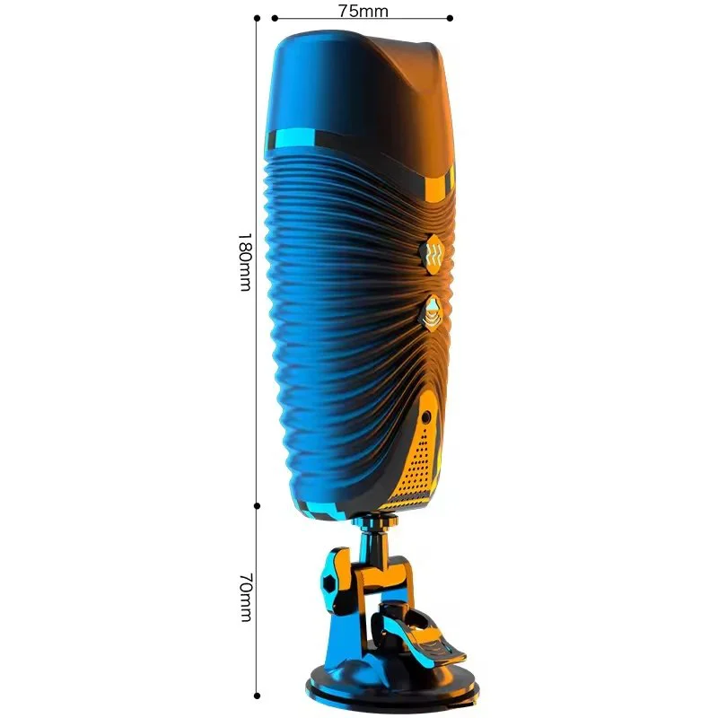 Interactive Telescopic Hands-Free Male Masturbator Sexy Voice-Activated Vibrator Cup Sex Toy sex toy for men