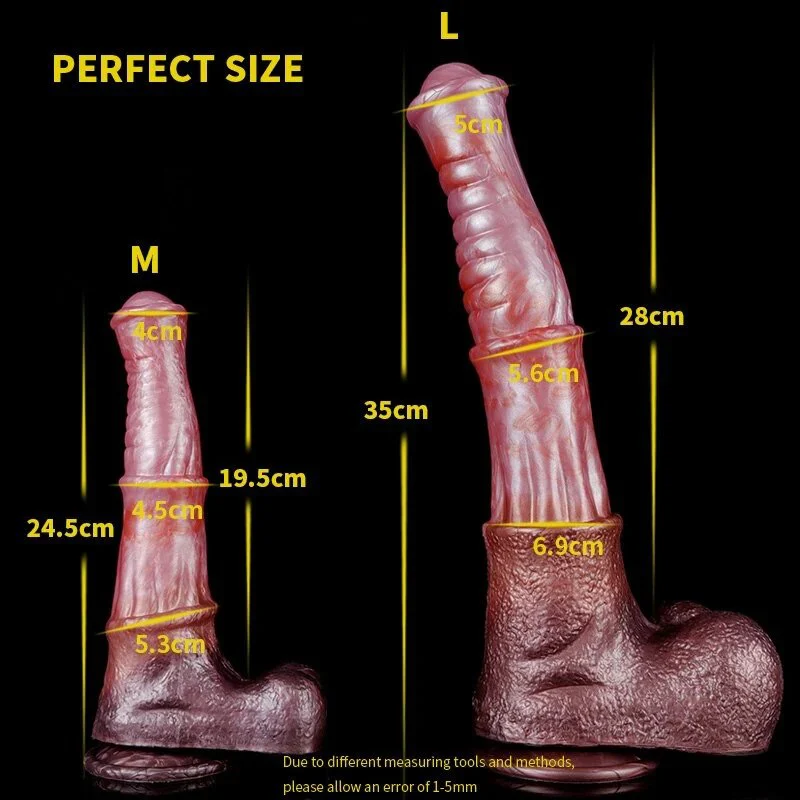 Newest Color Big Horse Dildo Custom Realistic Long Horse Penis with Suction Cup