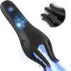 Male Masturbator TPE Realistic Penis Vibrator Tongue Licking Soft Texture Waterproof Adult Sex Toy for Men Home Travel