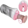 Double Hole Fantasy Silicone Masturbator,Silicone Stroker,horse Vaginal Pussy Stroker, Silicone Animal Male Masturbator