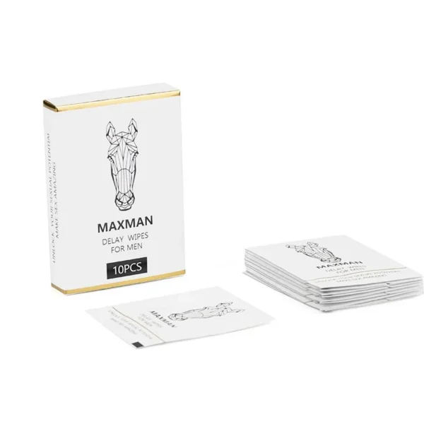 Delay Spray 10Pcs Box Ejuculation Delay Wet Tissue Maxman Delay Wipes for Man