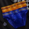 Men's Seamless Winter Boxer Briefs With Pouch Bag Colorful Waistband Underwear