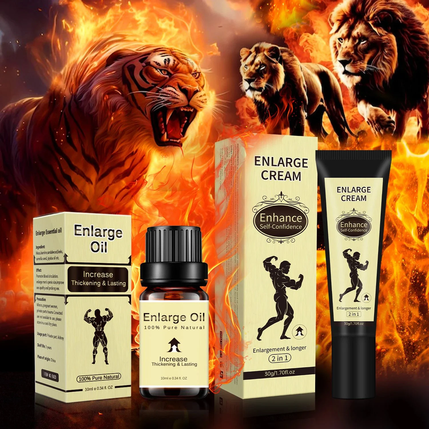 Male Private Care 2 in 1 Men Enhancement Man Power Private Care Essential Repair Cream
