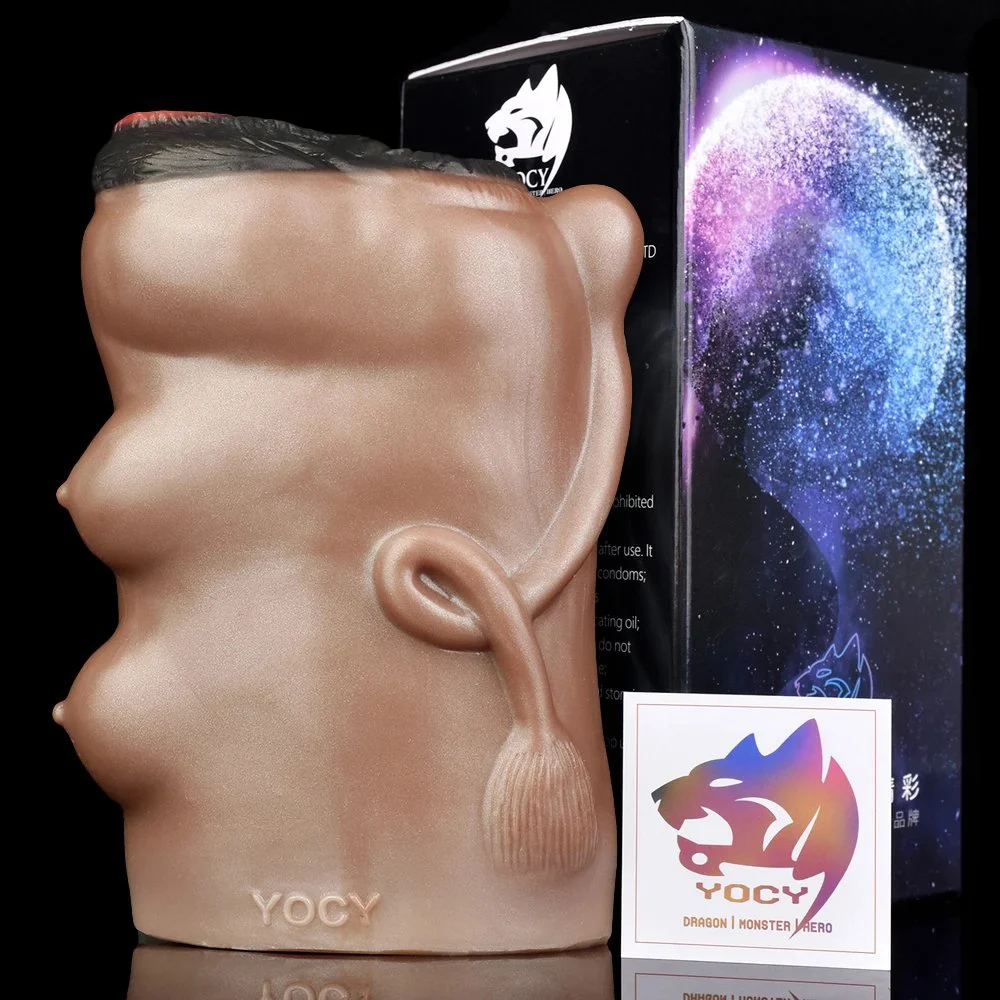Horse Male Masturbator Silicone Stroker Fantasy,Fantasy Dual Channel Animal Silicon Pocket Pussy, Masturbation Machine Men