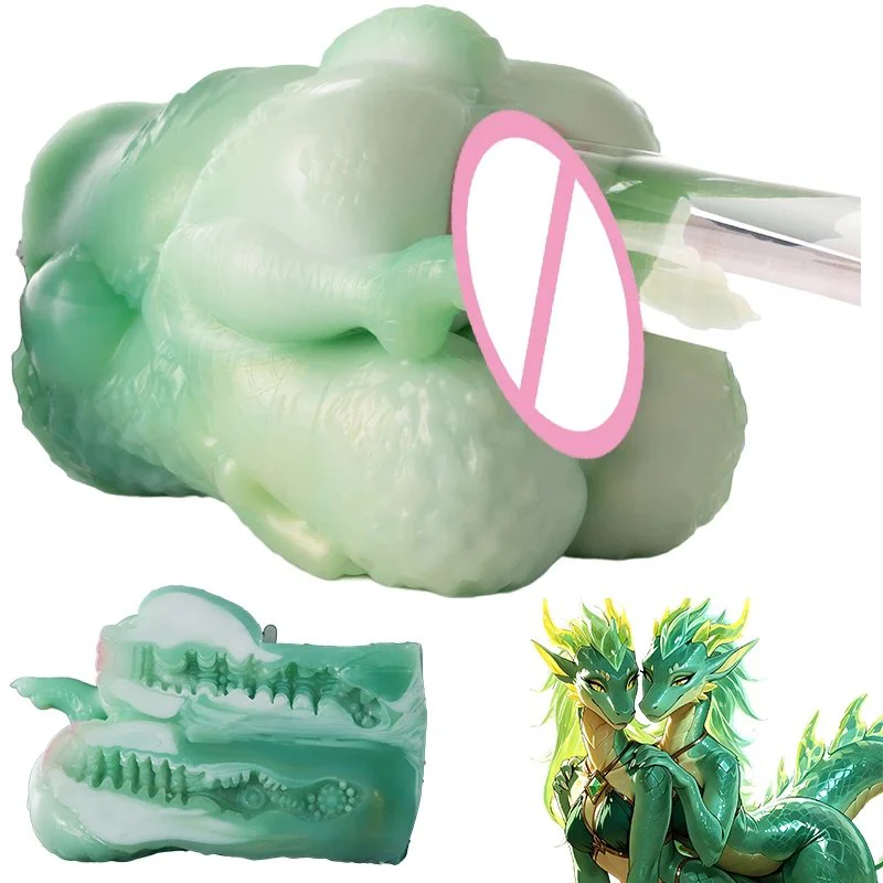 Fantasy Dragon Body-Safe Silicone Male Masturbator Medical-Grade Pocket Pussy Stroker Discreet Adult Men Onahole Sex Toys