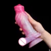 Thick Silicone Wolf Dildo With Suction Cup Sex Toys for Women Vaginal Color Mixed Large Penis Butt Plug Female Masturbator