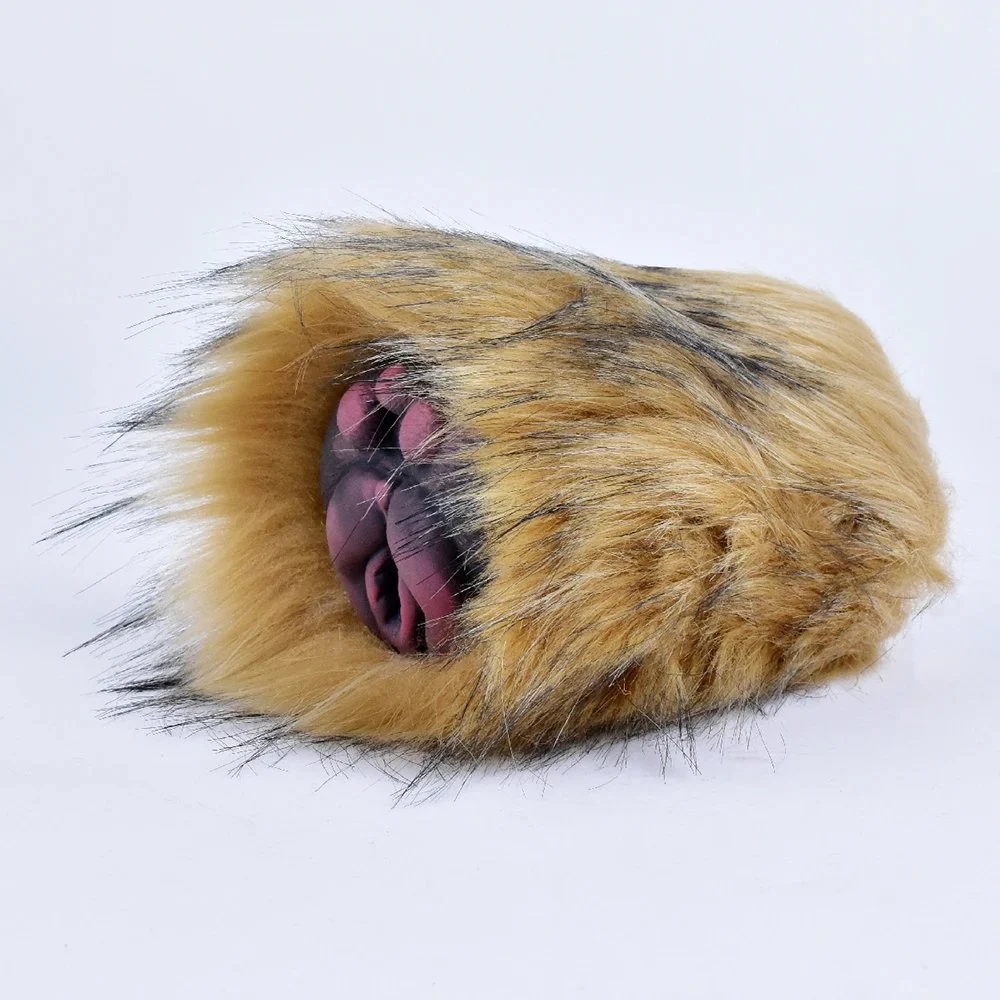 2in1 Realistic Animal Pussy Men Masturbator Soft Silicone Vaginal Anal Channel Fantasy Stroker Toy Fetish With Lifelike Fur