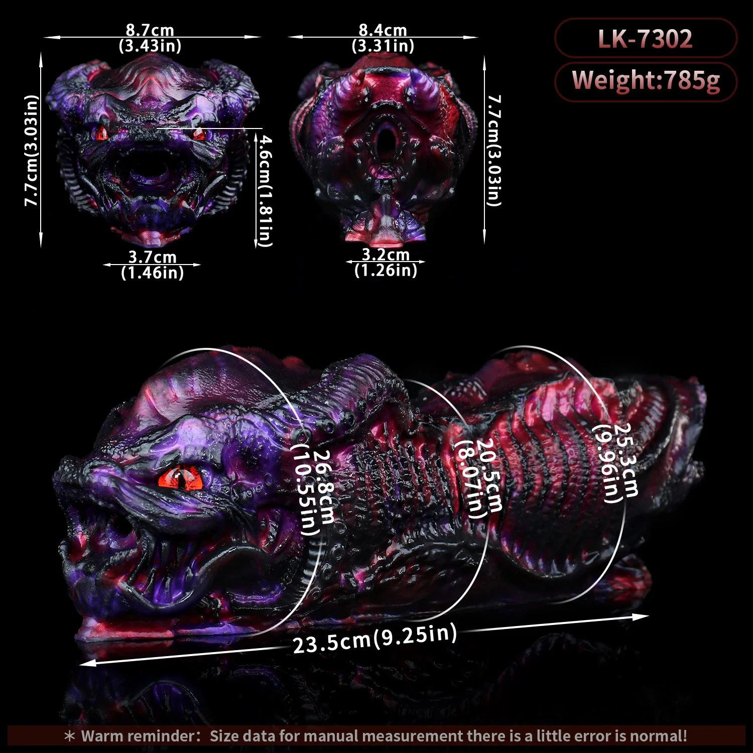 Justice Dragon Messenger and the Seed of Nidhogg Male Masturbator Dragon Series Sex Toys with Intense Enveloping Sensation
