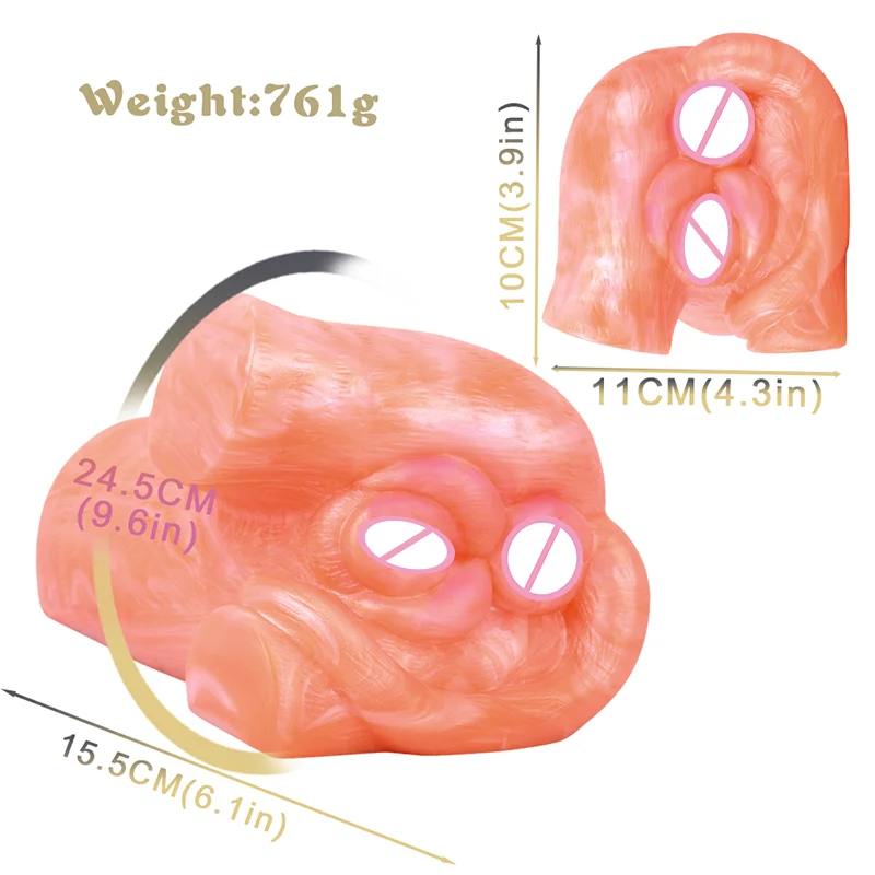 Enlargement Animal Male Silicon Masturbation Cup Hands-free Male Masturbation Cup Sex Toys for Men