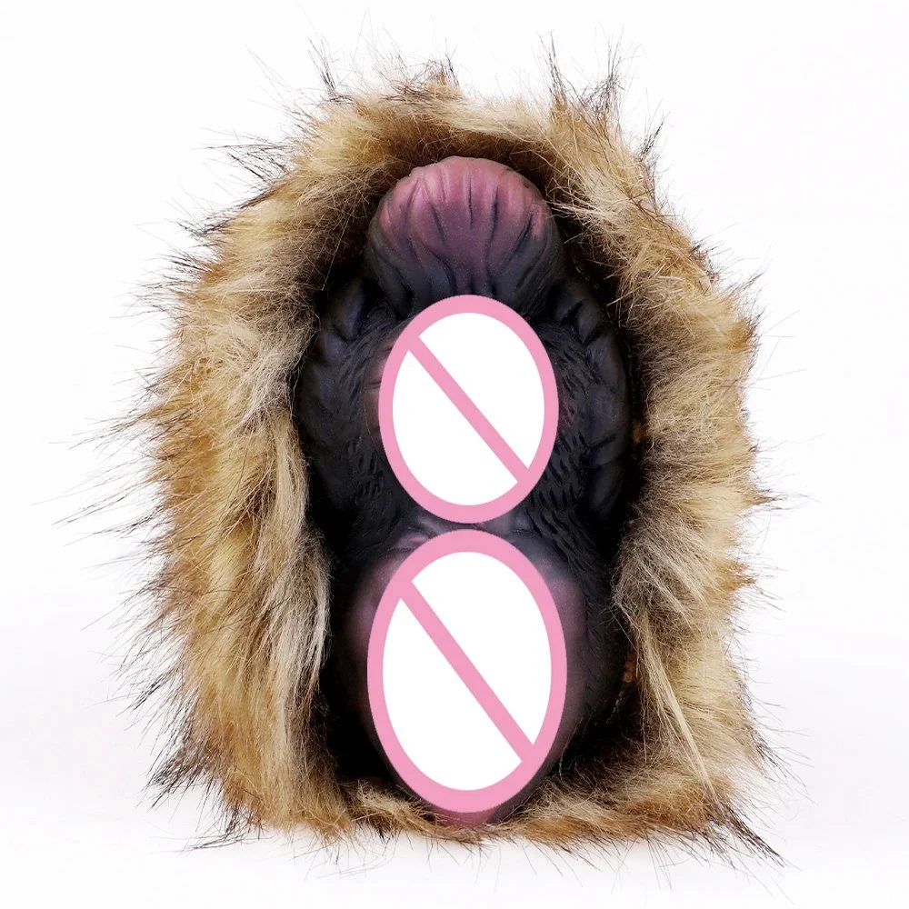 High Quality Silicone Soft Male Anal Masturbation Cup Sex Toys Furry for Male Masturbator Adult Products
