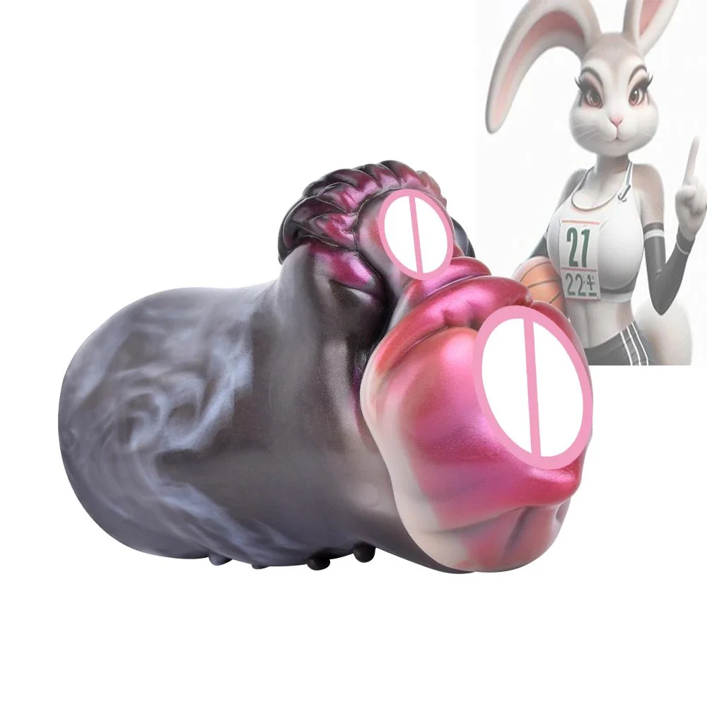 Latest Animal Masturbation Cup Realistic Rabbit Vagina Texture Silicone Masturbating Sex Toy Fantasy Sex Toys