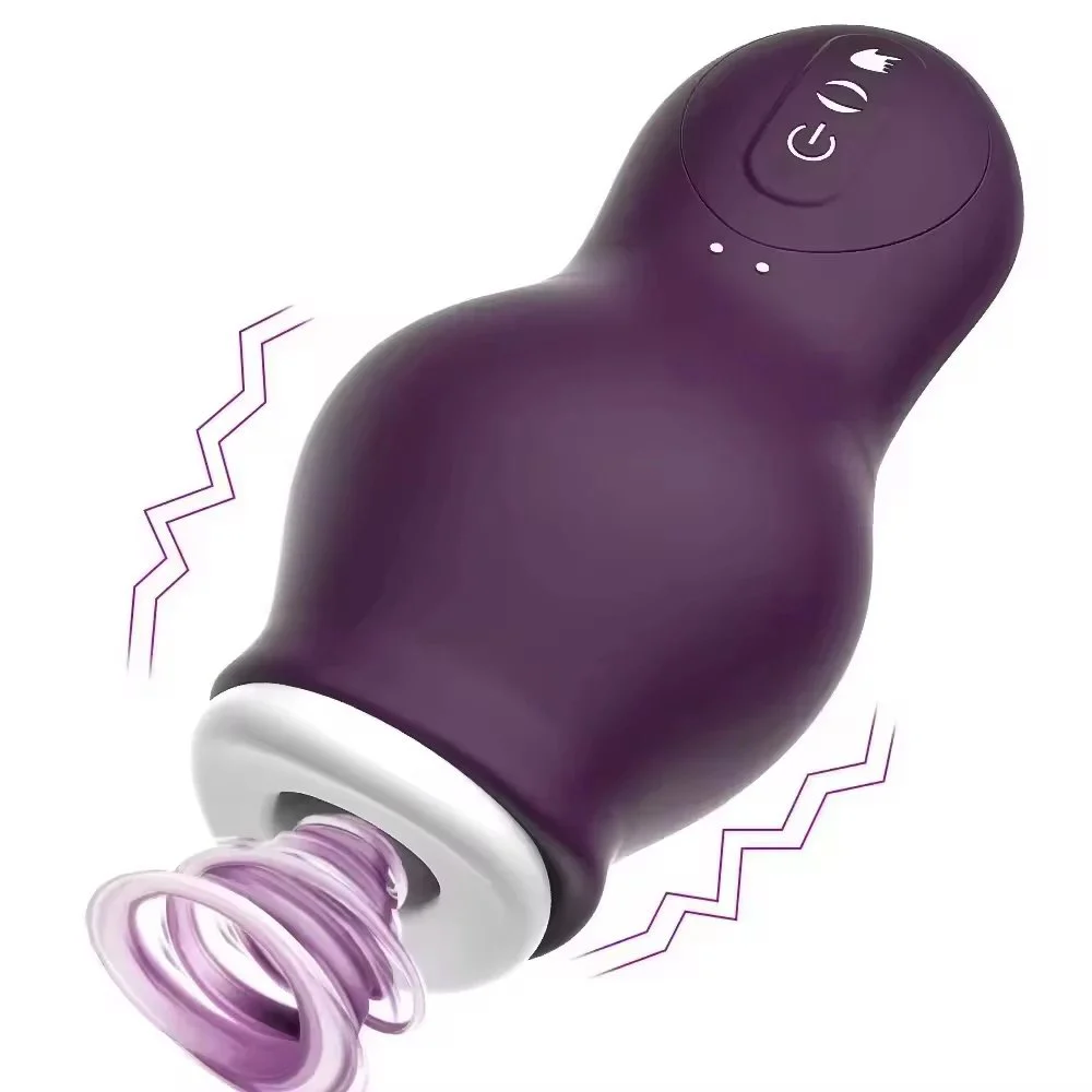 Automatic Sucking Masturbator Cup Male Sex Toy with 7 Suction & Vibration Modes TPE Pocket Pussy for Men Adult