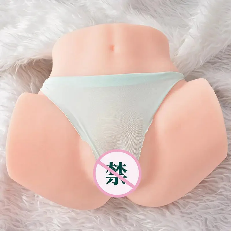 Professional Male Half-Body Silicone Masturbator Medical-Grade Lifelike Waterproof Durable Eco-Friendly Non-Inflatable