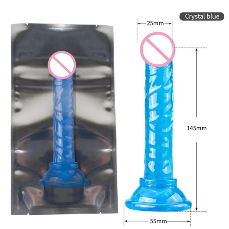 Wild Free Silicone G-Spot Dildo with Suction Cup Dong PVC Sex Product