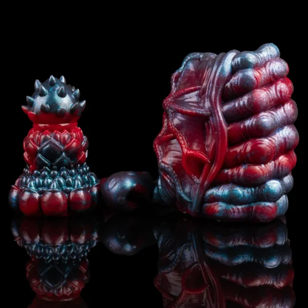 Fantasy Masturbator Monster Alien Sex Toys for Men 3D Textured With Anal Plug Silicone Pocket Pussy