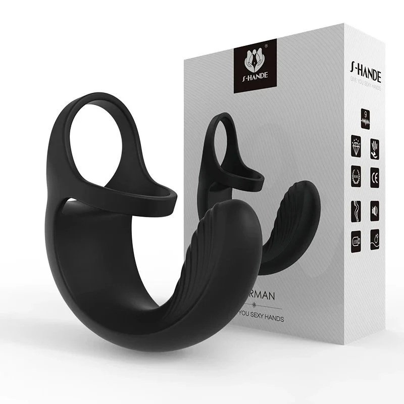 Adult Product Silicone Vibrating Ring with Remote Control Long-lasting Testicle Stimulation and Sperm Lock and Prostate Massager