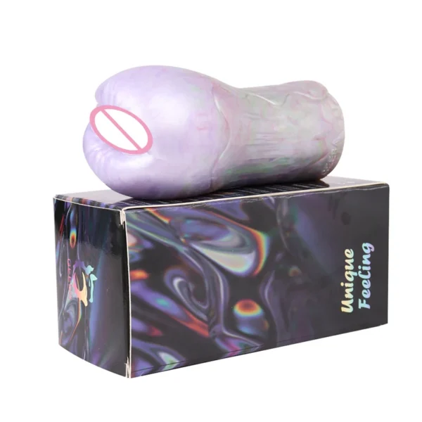 Realistic Caveworm Vagina Anal Male Masturbator Silicone Big Men's Masturbation Colorful Masturbator for Men