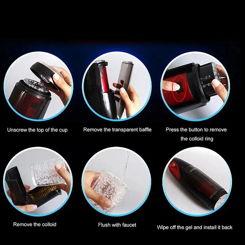 Automatic Telescopic Rotation Penis Massager with Vibration and Sucking Features Hands-Free Male Masturbator for Men