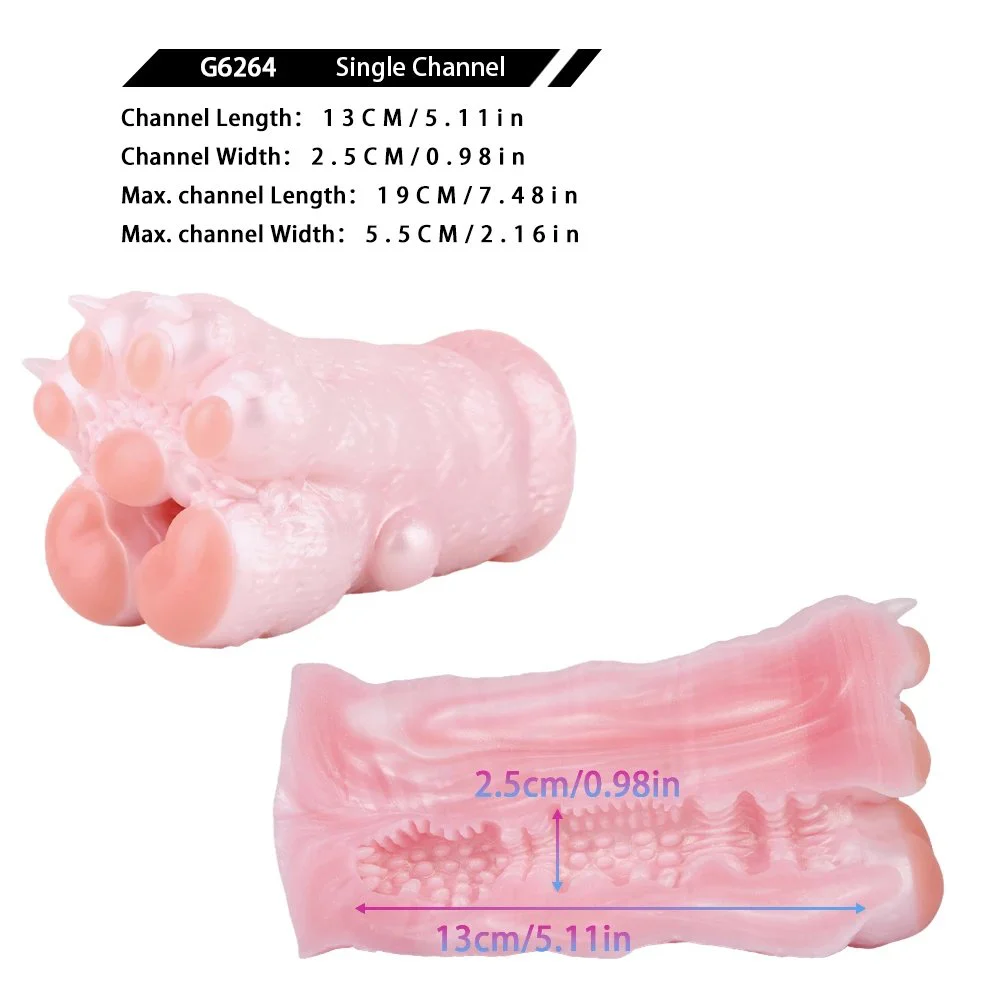 Fantasy Monster Animal Shape Silicone Male Masturbator Single Channel Realistic Vagina Man Stroker Sex Toys Pocket Pussy