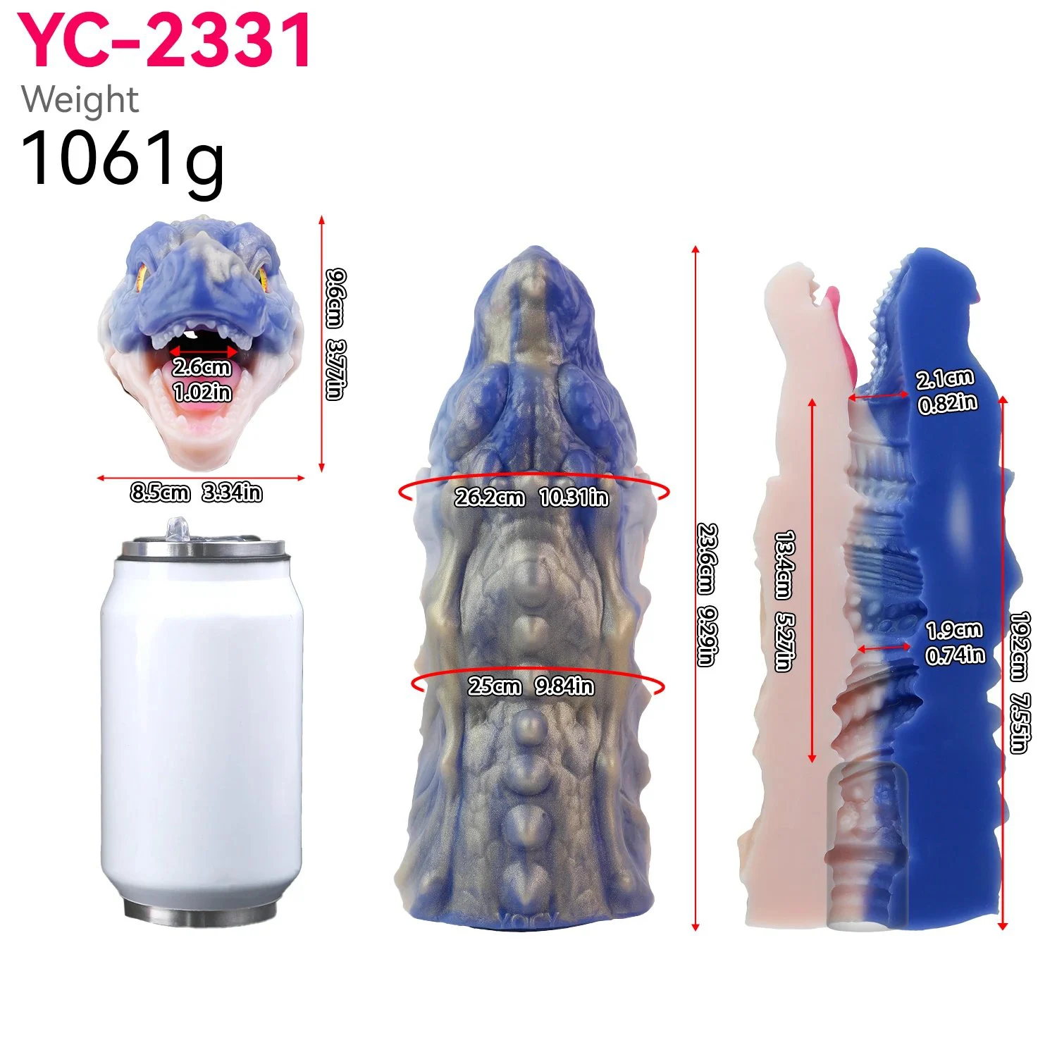 Fantasy Monster Premium Silicone Realistic Pocket Pussy Adult Men Stroker Air Pump Suction Vacuum Male Masturbator