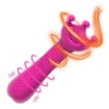 3 in 1 Finger Patting G Spot Rabbit Vibrator Sex Toys for Adult Woman Clitoral Stimulator Flap Dildo Vibrator