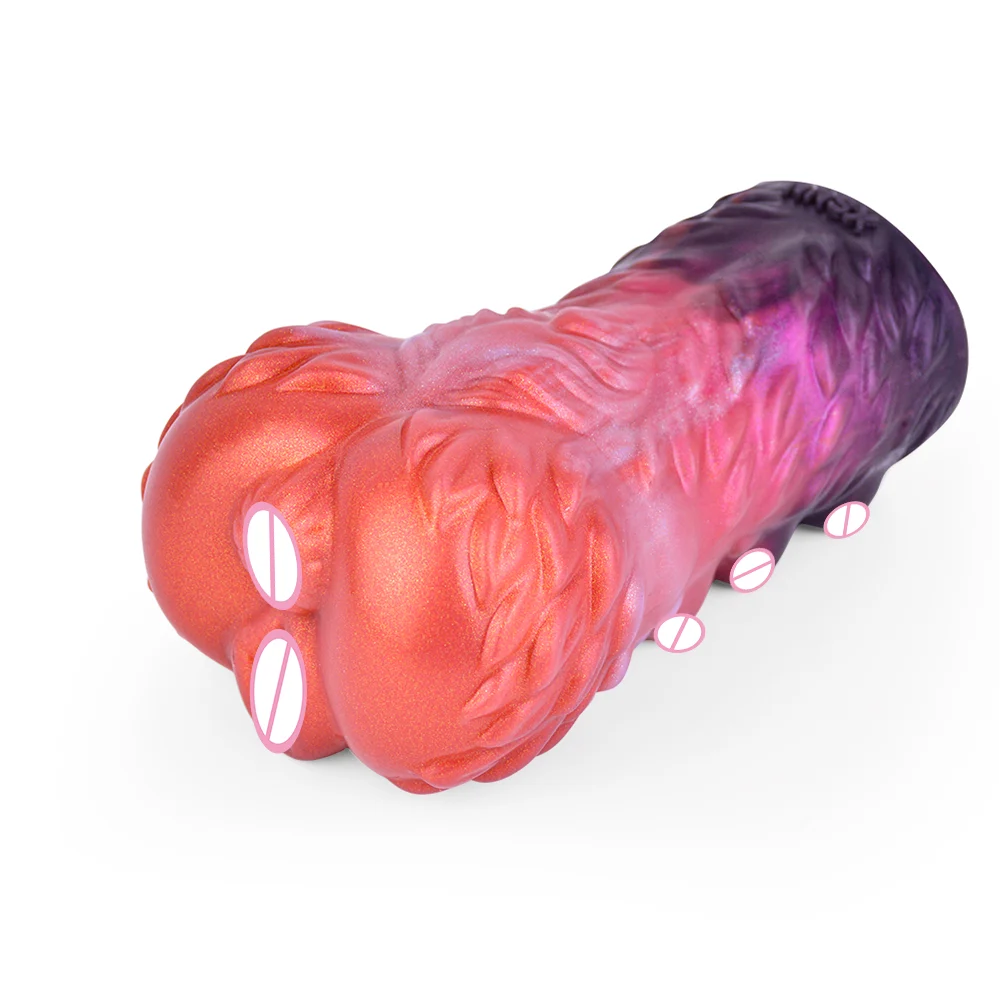 Fantasy Airplane Wolf Cup Male Masturbating Sex Toy Soft Suction Cup Anal Sex Toy Realistic Skin Silicon Vagina for Men