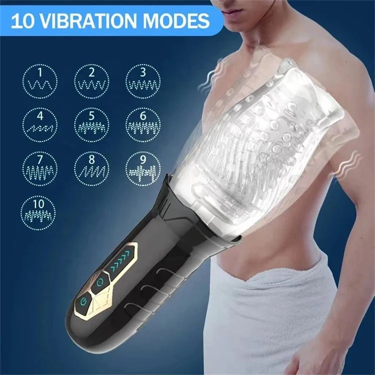 Sex Toys for Men Vibrator Rechargeable Heating Automatic Rotation Male Masturbation Cup