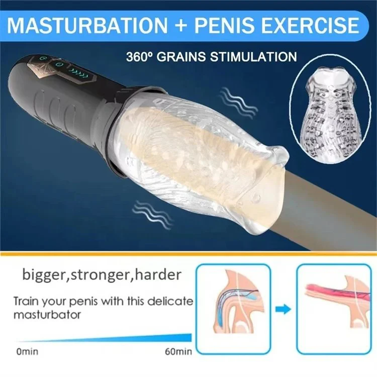 Sex Toys for Men Vibrator Rechargeable Heating Automatic Rotation Male Masturbation Cup