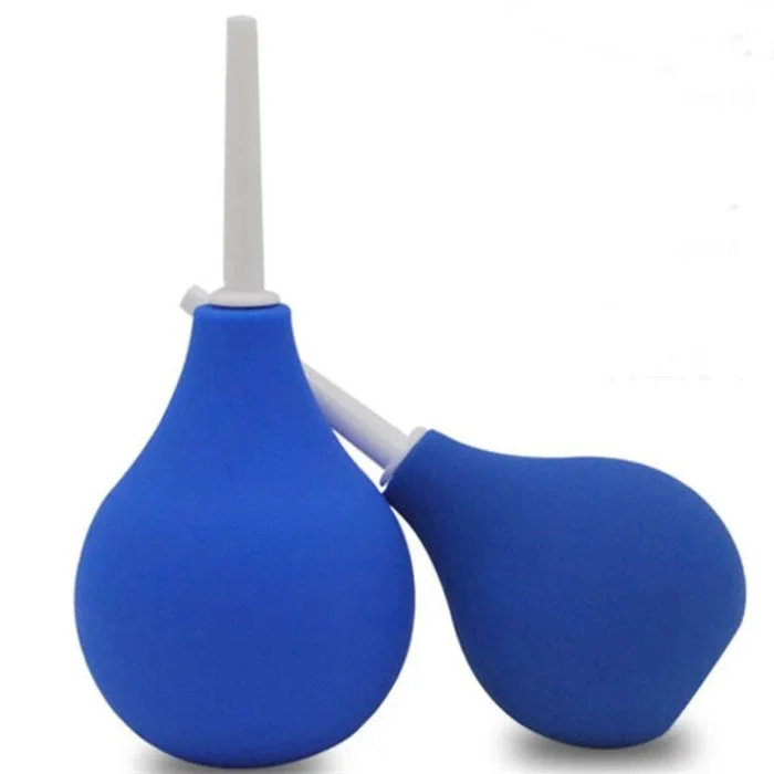 Enema Bulb 220ml Enema Shower Cleaning Medical Materials Silicone for Anal Anus Enema Enema Pump