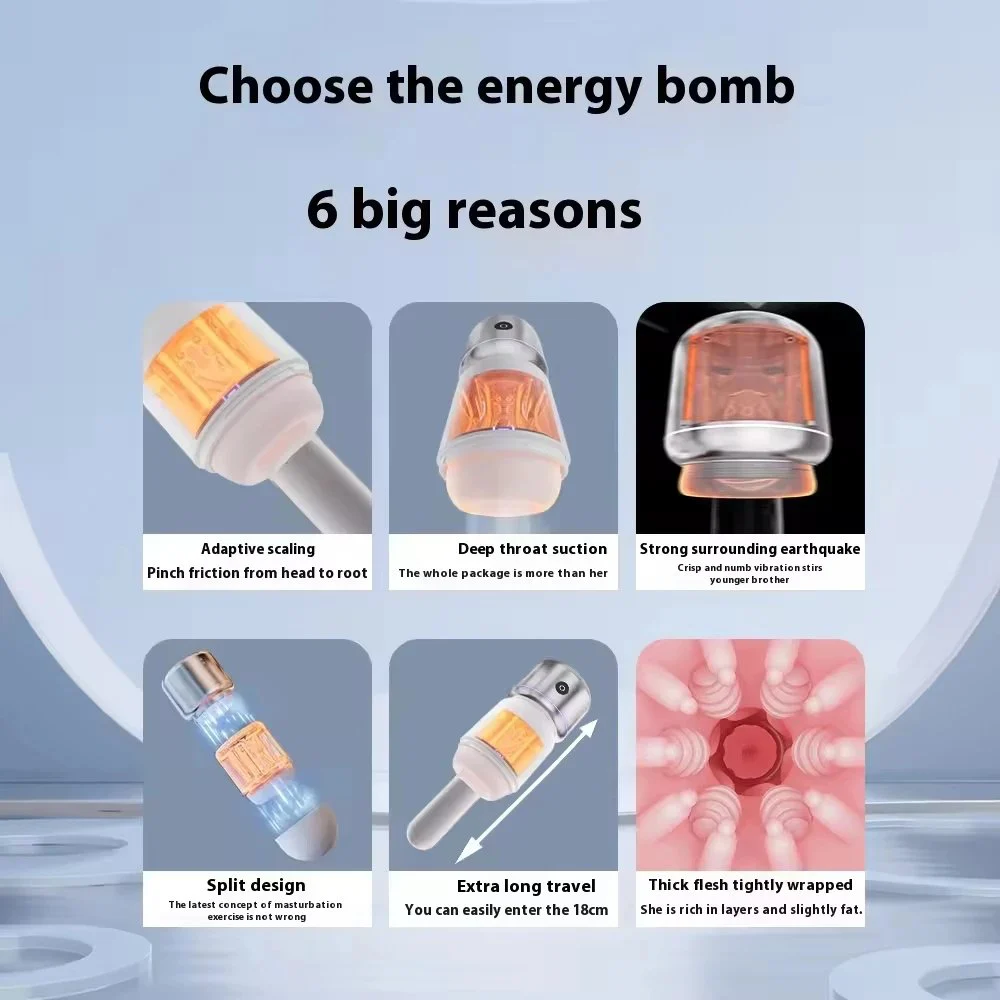 Fully Automatic Adult Sex Toy Electric Aircraft Cup Telescopic Trainer for Male Masturbation Household Christmas Decorations