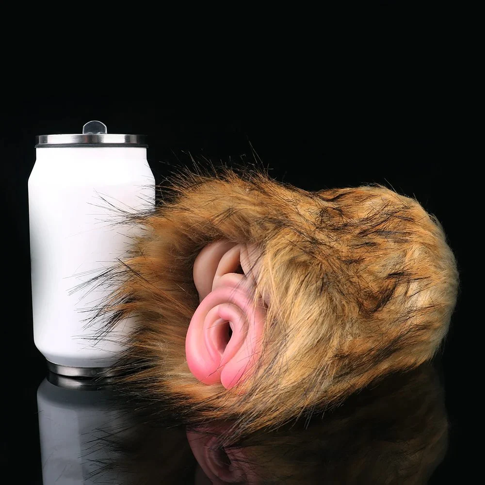 Men's Realistic Animal Aircraft Cup Liquid Super Soft Silicone Masturbator Adult Toy