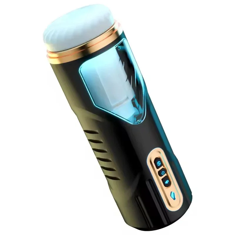 Automatic Electric Vibrating Waterproof Male Masturbation Cup with Manual Suction & Tight Clamp Adult Toy No Side Effects
