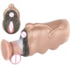 Horse Male Masturbator Silicone Stroker Fantasy,Fantasy Dual Channel Animal Silicon Pocket Pussy, Masturbation Machine Men