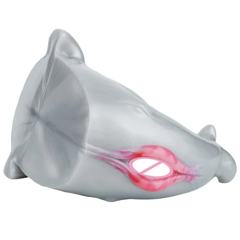 Holomorphic Design Dual Channel Male Masturbator Silicone Soft Material Experience Realistic Adult Toy for Men