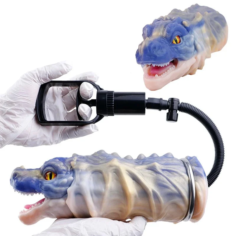 Fantasy Monster Premium Silicone Realistic Pocket Pussy Adult Men Stroker Air Pump Suction Vacuum Male Masturbator
