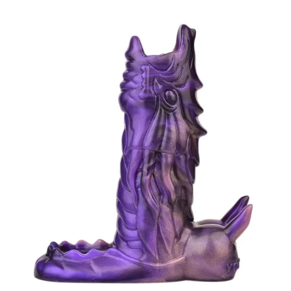 Fiery Dragon Penis Sleeve Extender Reusable Condoms for Penis Sleeve Enlargement Funny Delay Condom