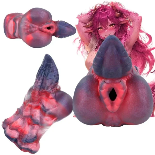 Open-Ended Male Masturbator Alien Dog Monster Furry Sex Toy Pocket Pussy Male Masturbation Sex Toy for Men