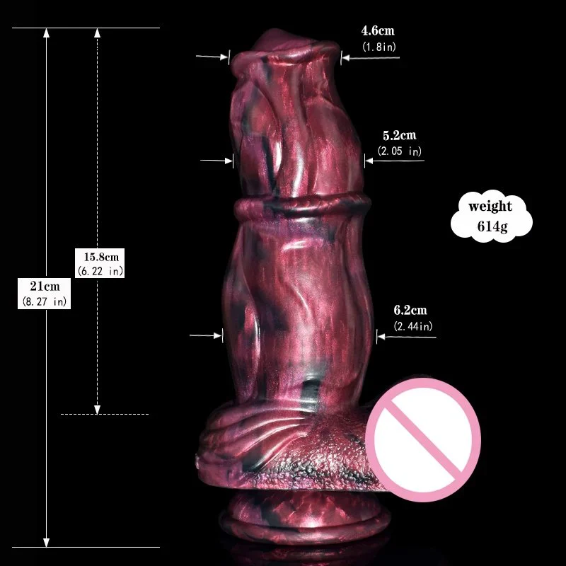 Thick Hose Cock Silicone Dildo Realistic Testicles Dark Spirits Vagina Anal Plug Adult Women