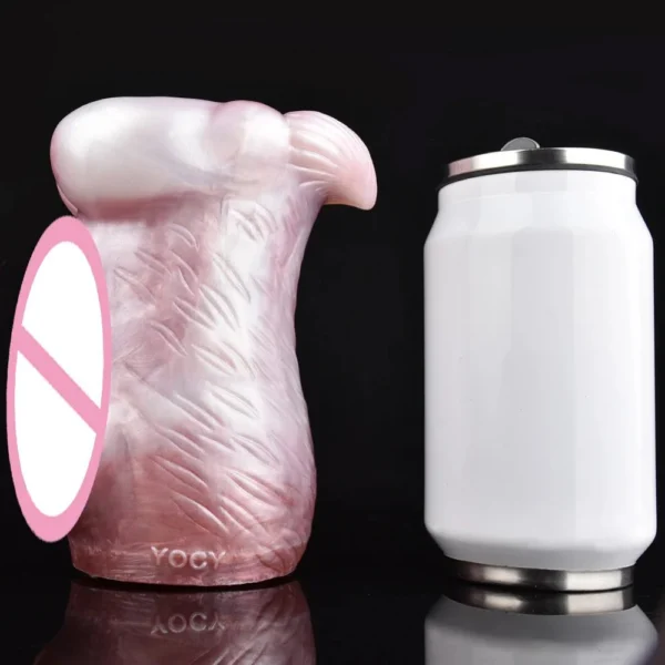 Liquid Silicone Realistic Soft Animal Male Masturbator Supply Male Masturbation Cup Adult Sex to